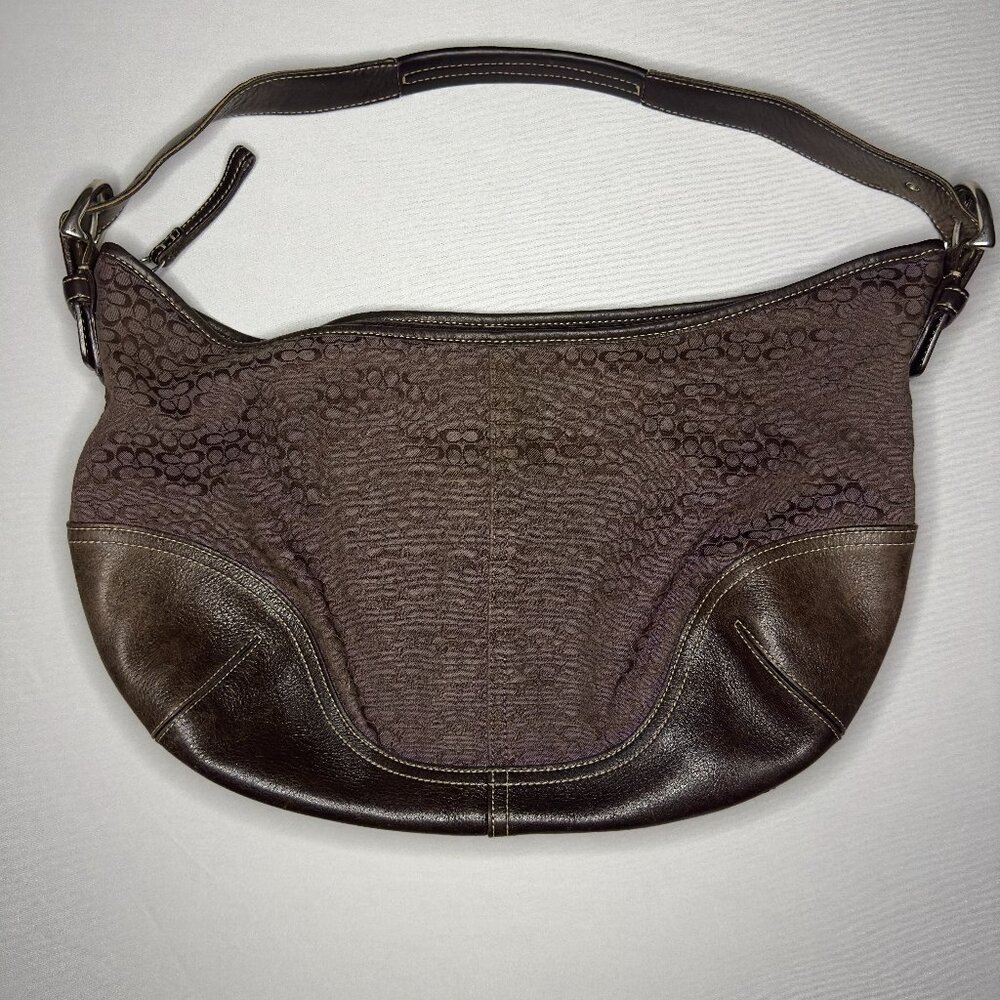 Coach 1941 Leather Patched Shoulder Bag Coach Logo Pattern